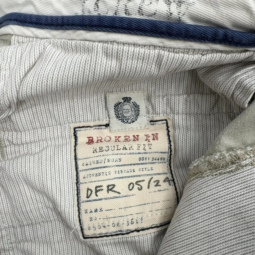 J.Crew Chino Shorts Mens 36 Khaki Cotton‎ Broken In Regular Fit Casual Preppy